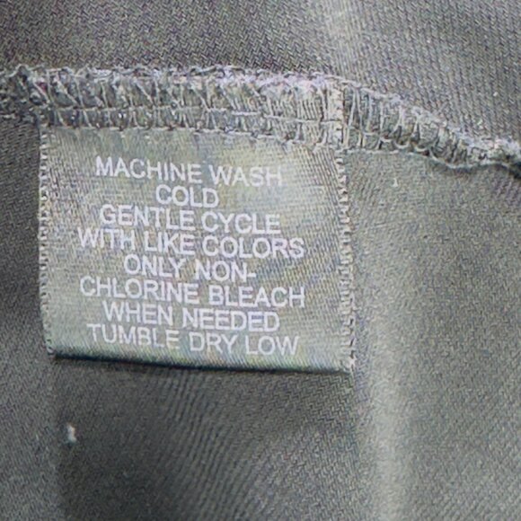 INC Women's Dress Black Stretch Poly Jersey Knit Surplice Bodice Midi Size XL - Picture 9 of 10